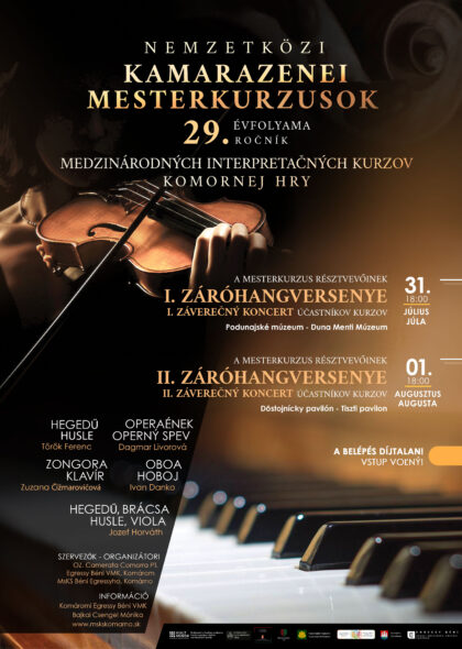 29 Kamarazenei Mesterkurzusok plakat