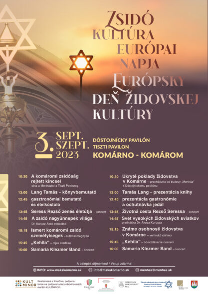 Zsido kult europai napja plakat 3